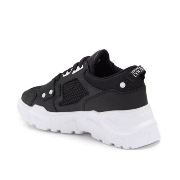 VERSACE Low-Top Chunky Sneakers in Black /White, New, Size EU 42 - Picture 4 of 9